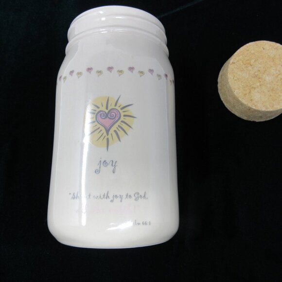 Vintage 2005 Expressions of Faith Jar "Joy, Shout with joy to God at the Earth" - Picture 4 of 9